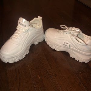 White sneakers